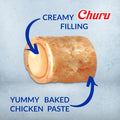 INABA Churu Fun Bites for Cats, Soft & Chewy Cat Treats with Taurine, 0.42 Ounces Each Tetra, 18 Tetras (3 per Bag), Chicken Recipe