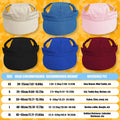 Dog Baseball Cap,Pet Summer Beach Hat,Dog Cat Sunbonnet Cap with Ear Holes,Adjustable Cat Visor for Small Medium Large D