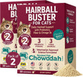 Hairball Buster Powder for Cats, Smoked Fish Flavor, 30 Servings, 2-Pack