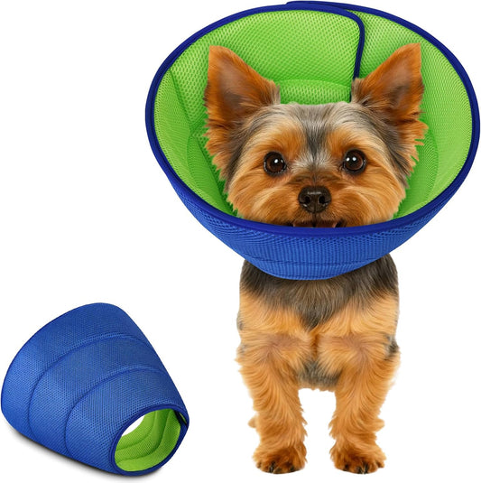 Babday Dog Recovery Collar for Dogs After Surgery – Soft Breathable Dog Cone Collar, Lightweight Elizabethan Collar Alternative for Wound Healing, Anti Licking, Comfortable Sleep & Daily Eating,S