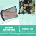 AQUANEAT 10pcs Aquarium Filter Media Bags, Fish Tank Coarse Mesh Bags with Plastic Zipper for Activated Carbon(5.5" x 8"