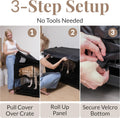 Dog Crate Cover 42 inch - with Storage Pouch, & Protection Clips