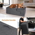 Dog Stairs for Large Dog, 22.5" H, 5-Step Pet Steps for High Bed Couch Sofa and Chair, Non-Slip Pet Ramp for Injured & S