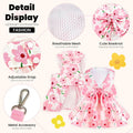 ABRRLO Cute Dog Cat Dress Small Dog Clothes for Girls Female Puppy Outfits