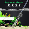 Electric Aquarium Gravel Cleaner with Strong Suction, Adjustable Water Flow, Auto Water Change & Sand Wash & Algae Remov