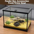 6 Pcs Spider Micro Water Bowls, Tarantula Enclosure Accessories, Mini Resin Dish for Tarantula, Spider, Millipede and Ti