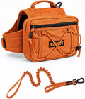 Tactical Dog Backpack for Medium Large Dogs, Reflective Pack Harness with Storage, Poop Bag Pocket, Includes Free Anti-P