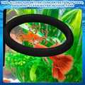Magnetic Fish Feeding Ring, Automatic Turtle Feeder for Aquarium Floating Aquarium Feeder Self-Adjusting to Water Level,