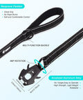 GEIT 2 Padded Handles Heavy Duty Dog Leash for Small Medium and Large Dogs