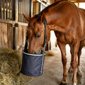 Horse Feed Bag,Heavy Duty Muzzle Feed Bag with Adjustable Strap,Comfort Neck Pad,Nose Pad and Double Waterproof Bottom M