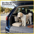 2 Quart Dog Water Bucket Flat Sided Stainless Steel with Hooks
