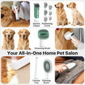Buenkee Dog Grooming Vacuum Kit, 15000Pa Clipper, Shedding Brush, 2L