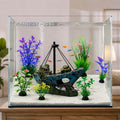 7 Pcs Shipwreck Aquarium Decorations Aquarium Plants for Fish Tank Decor