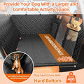 LEHNI Back Seat Extender for Dogs,Hard Bottom Car Seat Cover for Dogs with Mesh Window,Waterproof Backseat Pet Cover Hard Bottom-Dog Car Seat Cover for Back Seat Dog Hammock for Car/SUV
