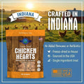 Shepherd Boy Farms Freeze Dried Chicken Hearts for Dogs & Cats - 8oz
