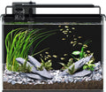 5 Gallon Fish Tank Aquarium Starter Kit with Filter Light Lid Rimless Glass