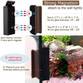 hygger Aquarium Strong Magnetic Cleaner Algae Magnet Cleaning Tool with Scraper Floating Brush for Fish Glass Tank S