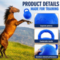 2 Pcs 10" Horse Herding Ball with Handle, Fruit Scented, Blue, Green