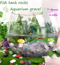 Fluorite Aquarium Gravel Rocks Natural Tumbled Healing Crystal Chips Bulk Gemstones Tumbled Crushed Stones for Fountain 