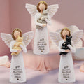 BORLESTA Cat Memorial Gifts for Loss of Cat, Pet Loss Sympathy Gift, Pet Cat Remembrance Gifts, Cat Mom Gift for Cats Lovers, Cat Statue Hand-Painted Figurines Angel (Gray)