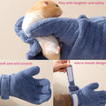 Hamster Calming Bite Proof Gloves and Grooming Brush Set, Hamster Bite Resistant Gloves Massage Brushes, Anti-Bite Glove