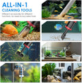 36W Electric Aquarium Vacuum Gravel Cleaner: Fish Tank Vacuum Gravel Cleaner with Strong Suction for Automatic Water Cha