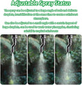 Reptile Mister Nozzles - T Double Misting Assembly, 1/4'' Misting Nozzles for Terrarium, Paludarium, Vivarium, Plants, A