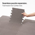 Mewtopia No-Gap Puzzle Cat Litter Box Mat – Seamless, Limitless Expandable, Extra Large(41.3"x21.6") Litter Trapping mat