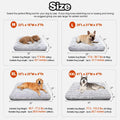 Dog Bed Large Size, Plush Washable Pet Bed Mat, Dog Crate Bed 35"x23", Gray