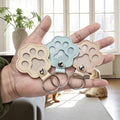 Bifeaw 12 Packs Learher Pet Hair Storage Keychain - Dog Cat Fur Memory Charm - Furever Keychain for Collecting Cat and Dog Hair