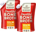 Bundle of Stella & Chewy's Bountiful Bone Broth Grass-Fed Beef Recipe, Cage-Free Chicken Recipe Meal Topper for Dogs, 16