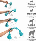 Playology Tug Rope Dog Toys for Medium Dogs - Medium, Peanut Butter Scent