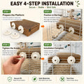 Agape Parrot Chew Toy, Shreddable Cardboard Bird Platform, Natural Perch