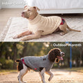 KYEESE Dog Sweater Soft Pullover Dog Sweaters for Small Dogs Male Warm Turtleneck Small Dogs Sweater Stretchy Knitwear Cat Clothes with Gingham Patchwork Comfy Pet Coat for Fall Winter Cold Weather