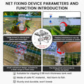 DIY Aquarium Hood 8pcs Aquarium Fish Tank Hood Screen Cover net Clip Holder and 2.15 Feet X 1.73 Feet Aquarium lid top n