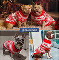Spark Paws Christmas Dog Sweater - Ultra Soft Holiday Knit Sweater for Small, Medium & Large Dogs, Cute Pet Sweater for French Bulldogs & Big Dogs, Potty V Cut Design Jacket (Winter Wonderland, M)