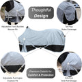 BARN & STABLE 420D Ripstop Lightweight Horse Turnout Sheet, No Fill, Water-Resistant & Breathable Horse Blanket for Spri