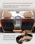 Dog Car Barrier, 600D Oxford Pet Divider Net with Storage Pockets