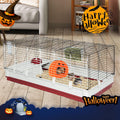 YUEPET Guinea Pig Bed, Warm Fleece Pumpkin Hideout