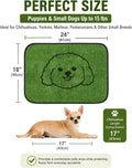 Qeils Reusable Puppy Pads, Washable Pee Pads for Dogs 2 Pack Durable Absorbent Leakproof Dog Training Pads for Home or Travel, Non-Slip Wee Wee Pads Potty Pads 18"x24"