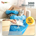 Long Sleeve Dog & Cat Washing Gloves, Pet Bathing Grooming Tool