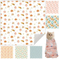 Ruiliangai 27.6" Cat Grooming Wrap, Cat Wrap for Cutting Nails, Self-Adherent Fabric Wrap for Cats, Burrito Wrap Anti-Scratch, Anti-Escape, Multifunctional Swaddle Wrap Pet Tool (Floral, X Large)