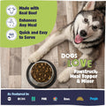 Pawstruck Air-Dried Premium Beef Meal Topper & Mixer for Dogs, 8oz