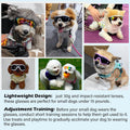 Small Dog Sunglasses with Adjustable Strap UV Protection, Winproof Puppy Sunglasses, Suitable for Dogs Eyes Protection，S