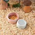 VanEnjoy 4 Pack Small Hamster Food Bowl Ceramic Guinea Pig Food Dish No Spill Hamster Food and Water Bowl Small Animal F