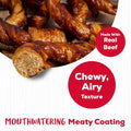 Country Kitchen Rawhide Free Beef Rings Dog Chews, Made with Real Beef, Highly Digestible, Gluten Free, 7 Count