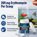 Fish Medication, for Freshwater & Saltwater Gram, Supports Fish Wellness & Healthy-Looking, 25g