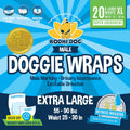 Bodhi Dog Disposable Male Dog Diapers - Super Absorbent, Leak-Proof Pee Wraps - Adjustable Fit, Comfortable Design, Adva