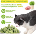 ZHSteveG Freeze-Dried Cat Grass Treats with Premium Gourmet Blend - Natural Hairball Control & Gut Health Support for Cats (Chicken Breast Formula, 1.76 oz)