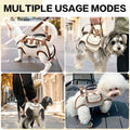 YAODHAOD Hands Free Dog Backpack Carrier for Small Dogs, Breathable Pet Carrier with Adjustable Straps,Portable Shoulder